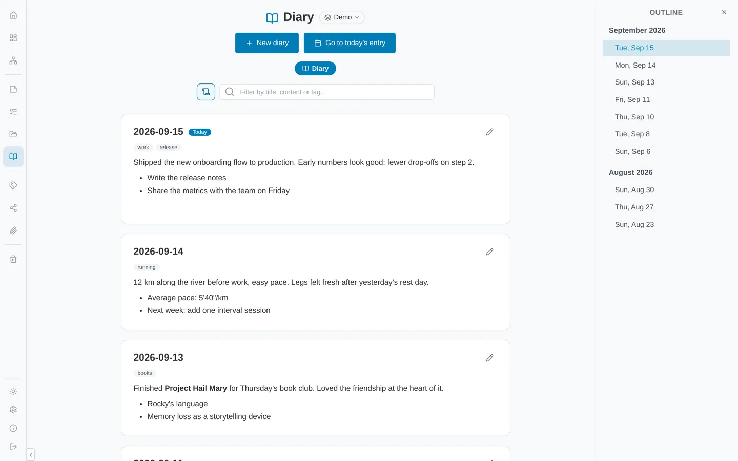 Poznote diary