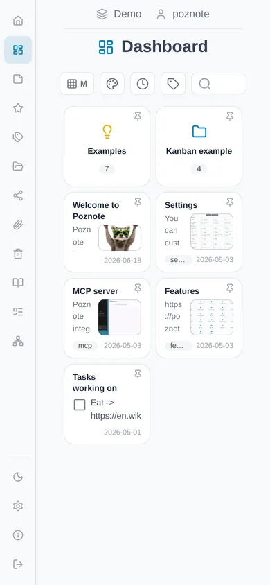 The dashboard on a phone